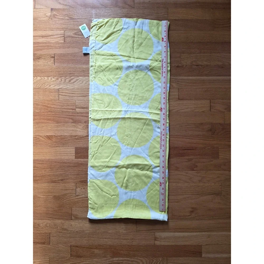 Boden Scarf Wrap Large Yellow Polka Dots NWT Lightweight Summer feminine
